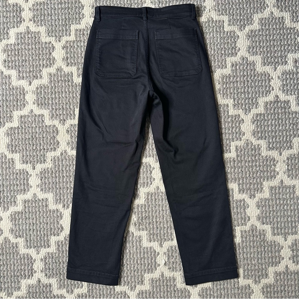Everlane Black Utility Straight-Leg Crop Pants Size 6 Long / Tall - Picture 5 of 9